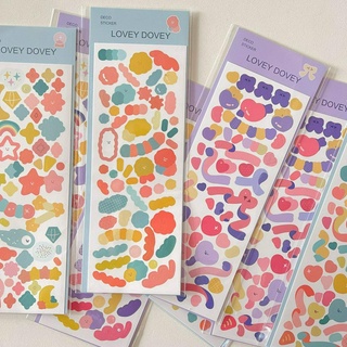 Korean girl ribbon stickers