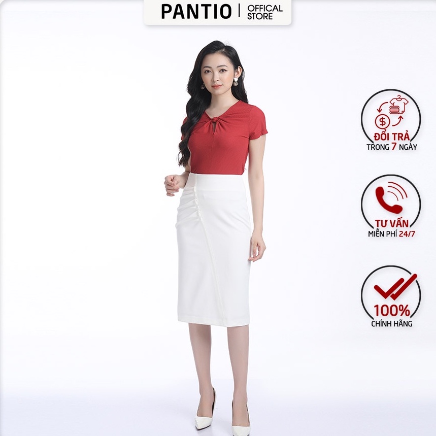 Áo sơ mi chất liệu cotton thiết kế cổ áo đặc biệt dáng suông FAT3046 - PANTIO