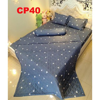 Set Chăn ga gối Cotton Poly CP40 5 món siêu đẹp siêu bền