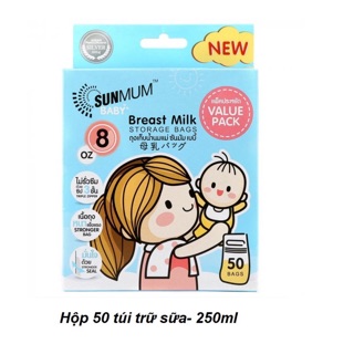 Túi trữ sữa Sunmum 250ml, 100ml