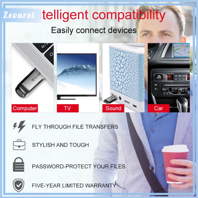 Usb 3.0 Zevaret SanDisk CZ73 Dung Lượng 128GB 64GB 32GB 16GB USB 3.0