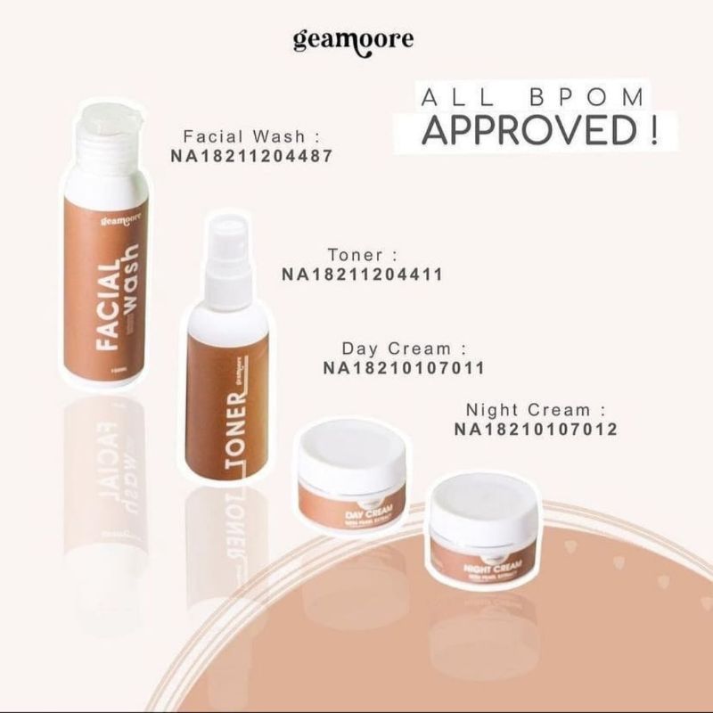Gói Chăm Sóc Da Cơ Bản Geamoore|Toner|Serum|Kem Ngày La Hét |Kem Ban Đêm || Bpom | BigBuy360 - bigbuy360.vn