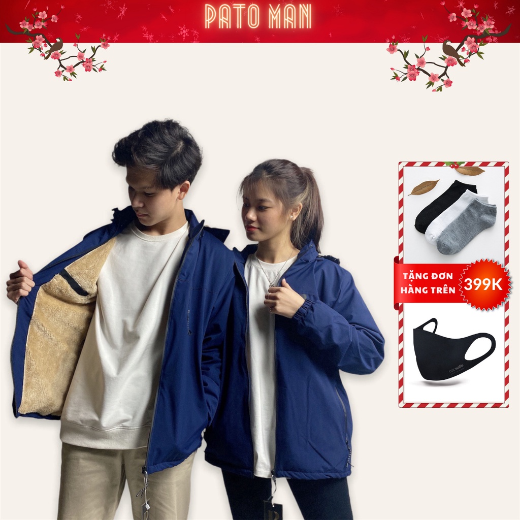 Áo gió nam nữ 3 khóa lót lông vàng loại đẹp giữ ấm tốt, chất gió tráng bạc chống thấm nước không phải màu