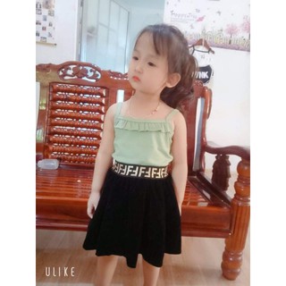 Áo dây điệu đà cho bé gái