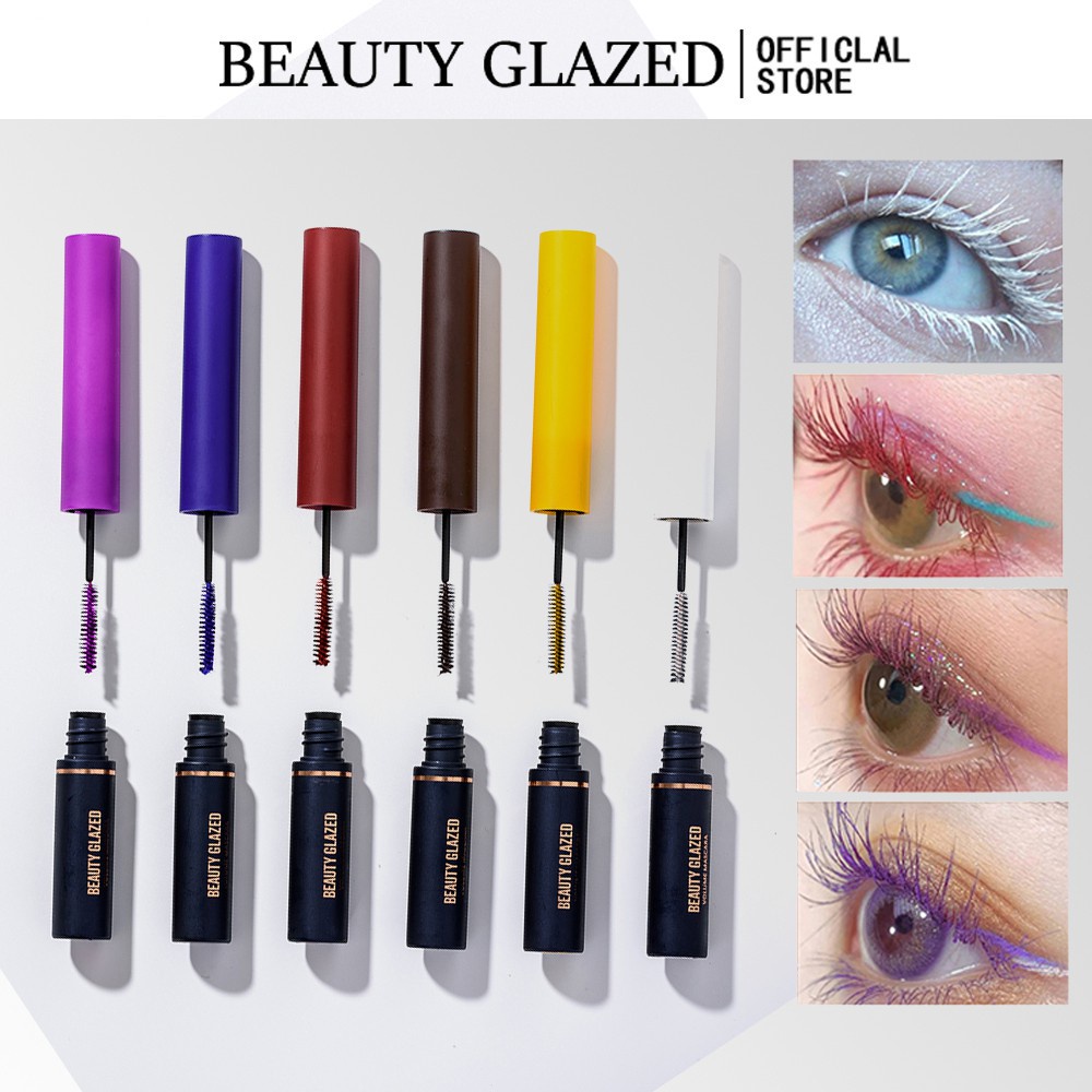 Mascara màu BEAUTY GLAZED Color Mascara dày mi 6 màu có sẵn