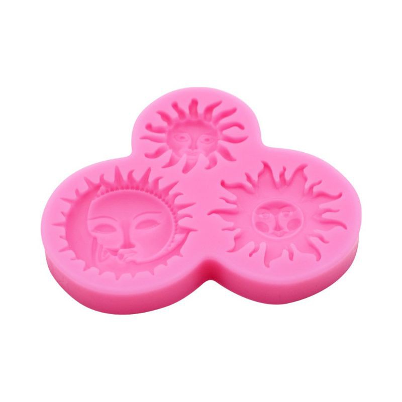 Khuôn Silicon Làm Bánh Hình Mặt Trăng Và Mặt Trời
