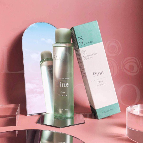 Nước Hoa Hồng Làm Sạch Lỗ Chân Lông 9 Wishes Pine Treatment Skin