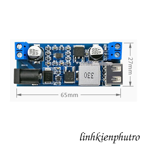 Mạch Hạ Áp USB 5V-6A 30W