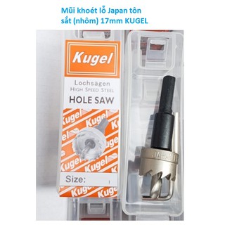 Mũi khoét lỗ Japan tôn sắt (nhôm) 17mm KUGEL