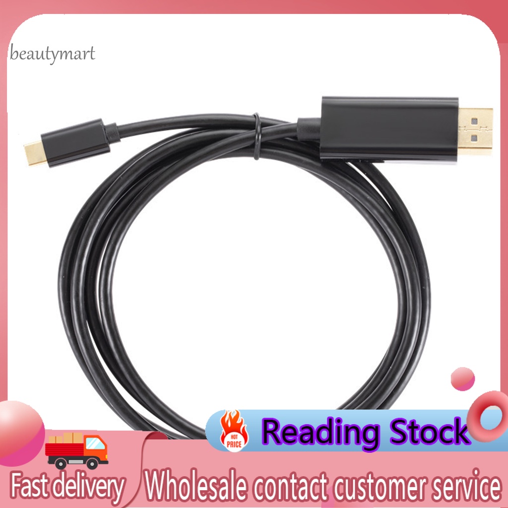 Dây Cáp Chuyển Đổi Usb 3.1 1.8m Loại C Sang Dp Cho Máy Tính