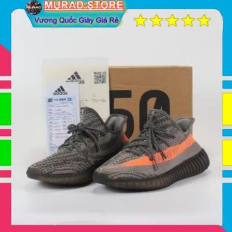 [TẶNG TẨY VỆ SINH+TẤT] giày thể thao sneaker YZ350 xám cam AV1 | BigBuy360 - bigbuy360.vn