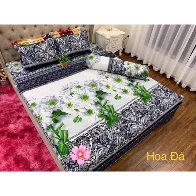 [Freeship] Bộ ga chun chăn hè kèm 2 vỏ gối (tặng kèm 1 vỏ gối ôm) | BigBuy360 - bigbuy360.vn