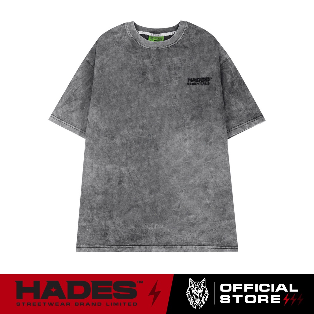Áo Thun Tay Lỡ Unisex BASIC WASHED 100% Cotton - HADES Brand Chính Hãng