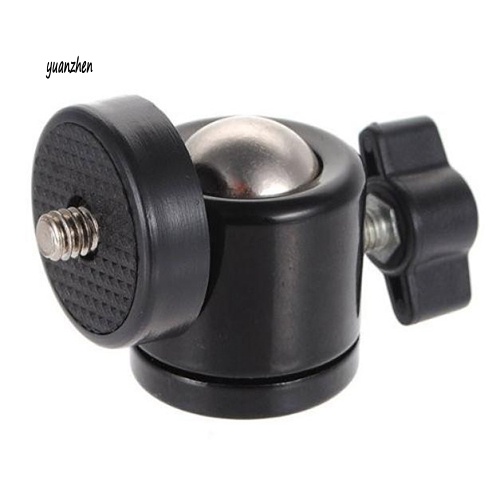 yzsxj_Black Mini 1/4inch 360 Swivel Ball Head Screw for Camera Tripod DSLR Monopod