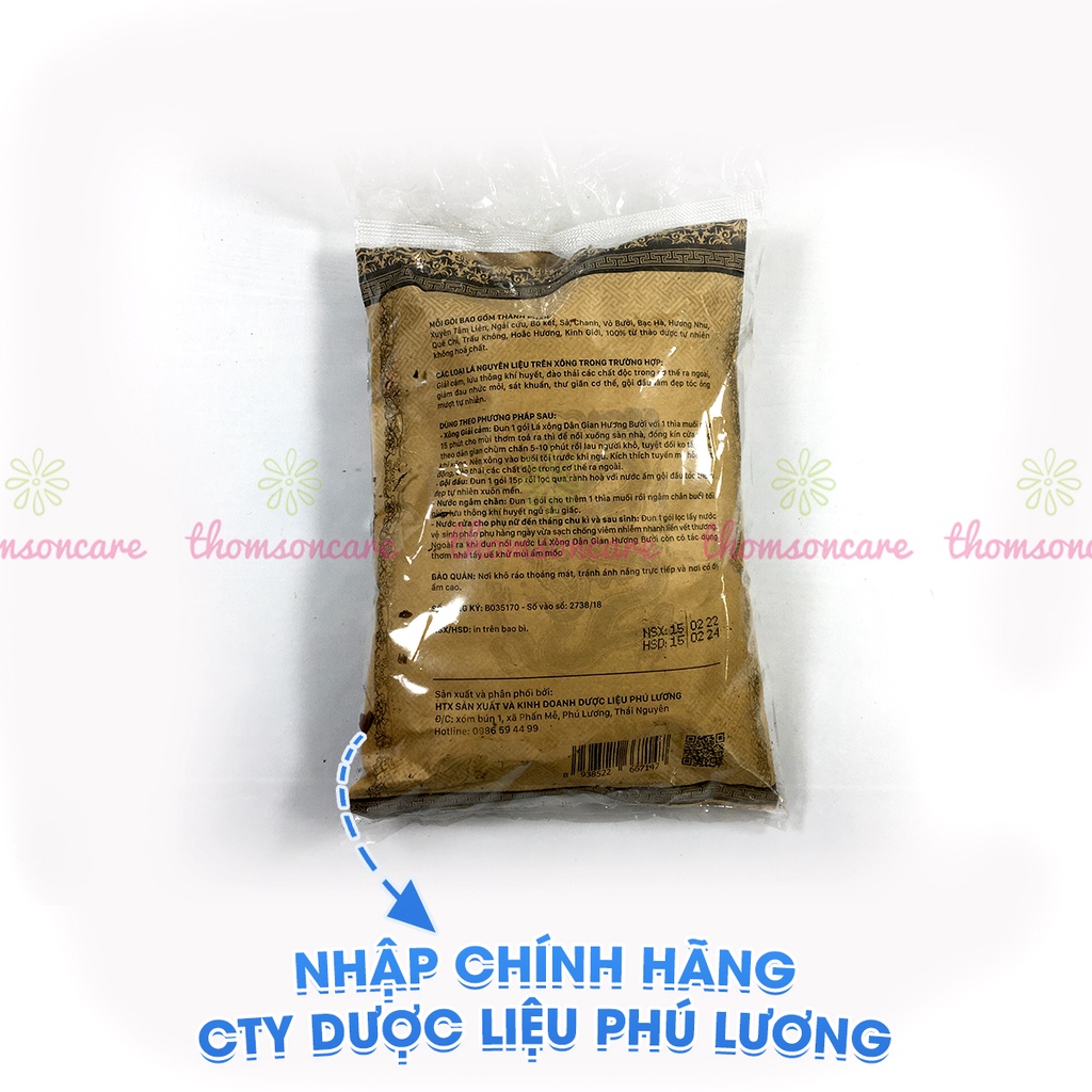 Lá xông dân gian hương bưởi từ xuyên tâm liên bạc hà quế chi giúp giải cảm từ thảo dược nhiên nhiên