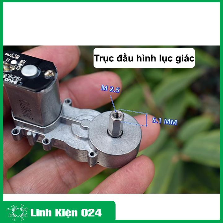 Động cơ giảm tốc 130 6-12VDC tốc độ 500-1080 Vòng/Phút