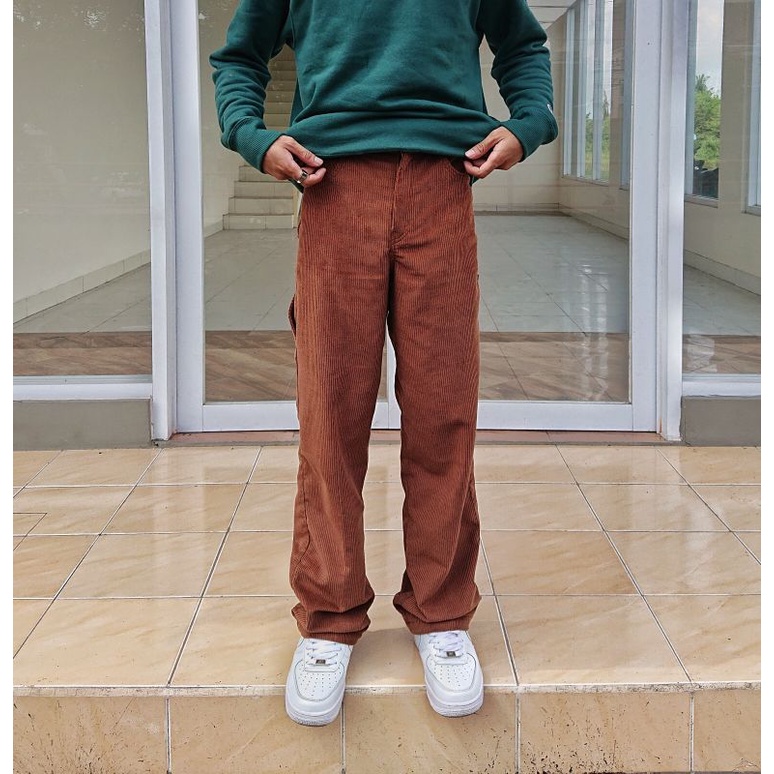 Mvg - quần ống rộng | Quần cá chép | Quần cá chép | Áo khoác Denim vải nhung 14Oz