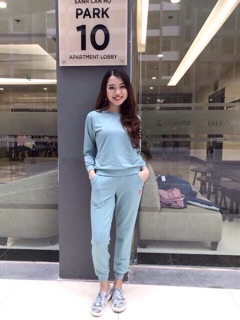 Bộ uni trơn nữ mặc nhà