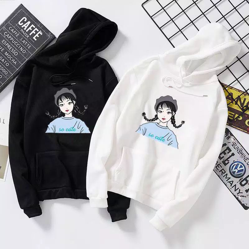 Áo Khoác Hoodie Thiết Kế Dễ Thương Cho Bé Gái Từ 8-13 Tuổi