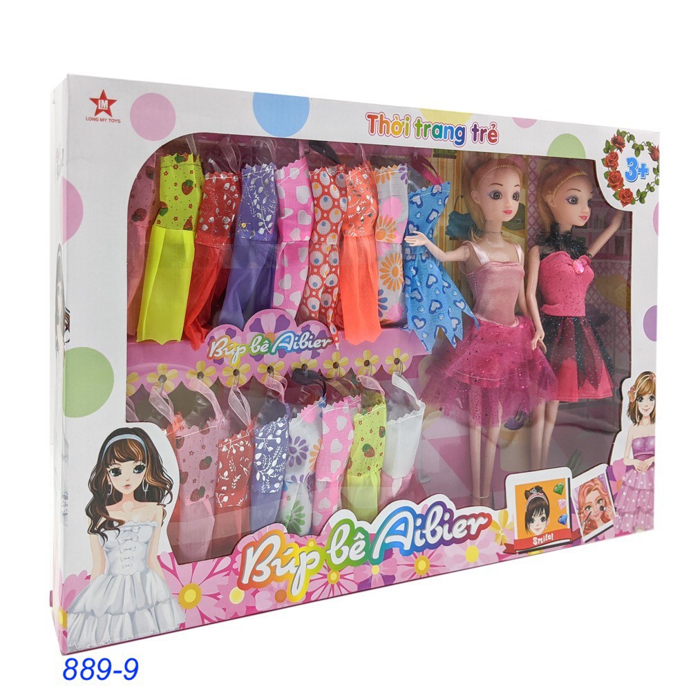 ( SHOP 6 ) ( Hàng sẵn ) Búp bê Barbie ⚡ 𝐅𝐑𝐄𝐄 𝐒𝐇𝐈𝐏 ⚡ thời trang Aibier và bộ phụ kiện, váy đầm MM222 MM222