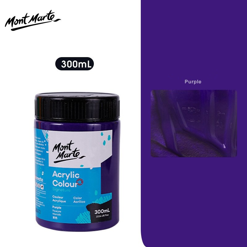 Màu Acrylic Mont Marte 300ml - Purple - Acrylic Colour Paint Signature 300ml (10.1oz) - MSCH3015