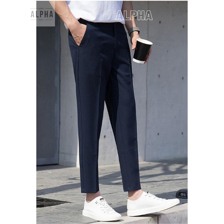 Quần tây âu (2 Màu ĐEN XANH) Nam Nữ Unisex [Thời trang nam] | BigBuy360 - bigbuy360.vn