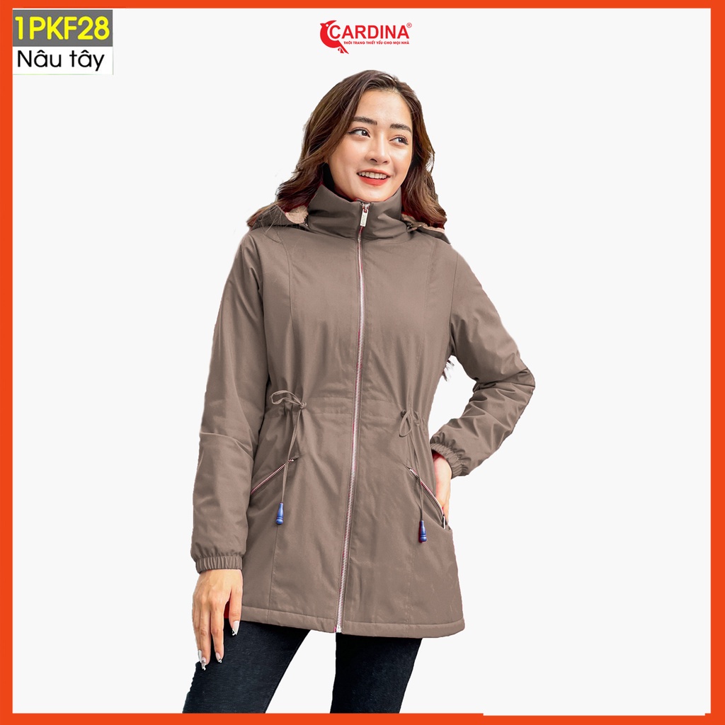 Áo PARKA nữ CARDINA lót lông cừu cao cấp siêu ấm cho mùa đông không lạnh 1PKF.