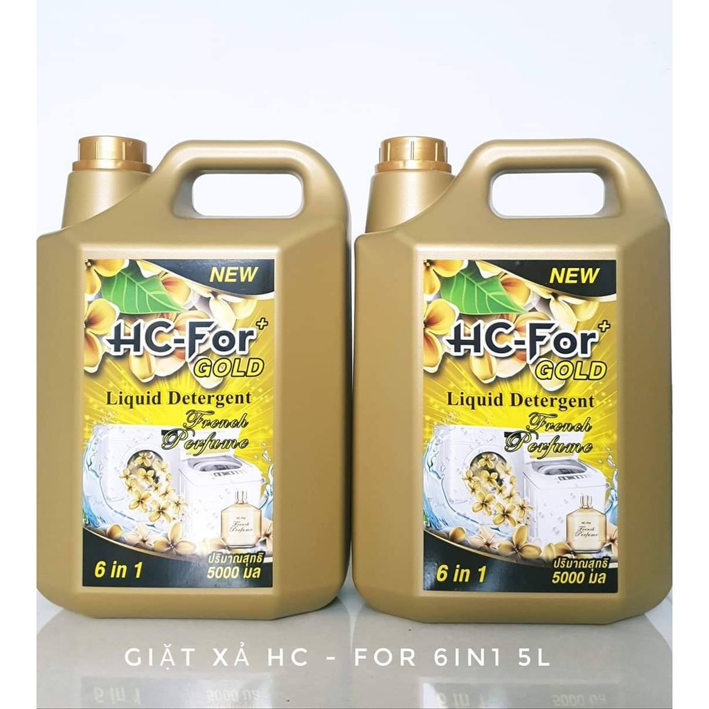 (Chính hãng)Nước giặt xả quần áo siêu đậm đặc SPJ 6in1 và HC-For 6in1 Thái Lan