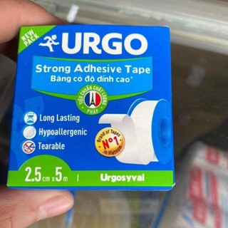 BĂNG KEO LỤA CÓ ĐỘ DÍNH CAO URGO SYVAL (2.5CM X 5M)