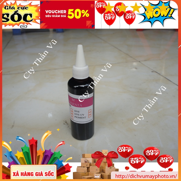 Mực dye uv 100ml cho canon IX 6770 6860 6560 TS 707 TS 5030 6030 hàng chất lượng đảm bảo Kholinhkienmayin