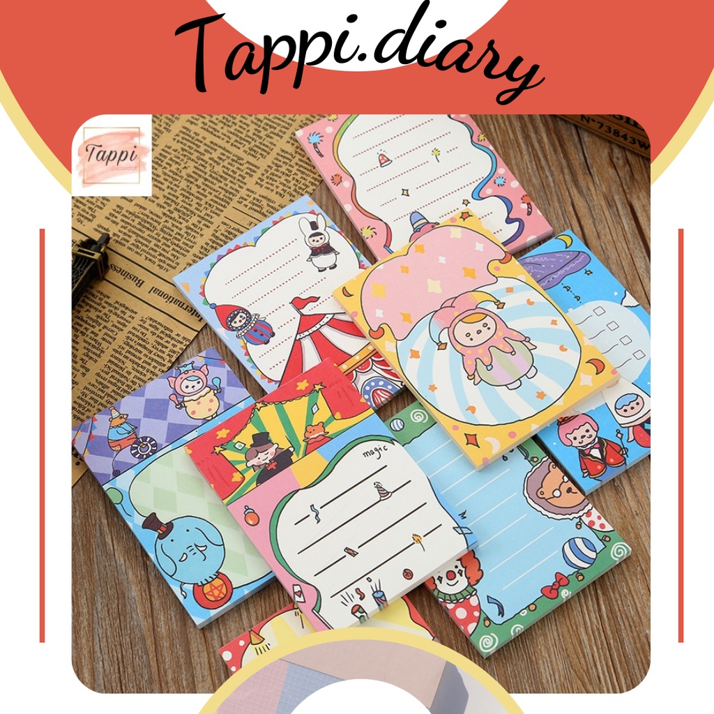 Set 46 Tờ Giấy Note Mix Nhiều Mẫu Dễ Thương