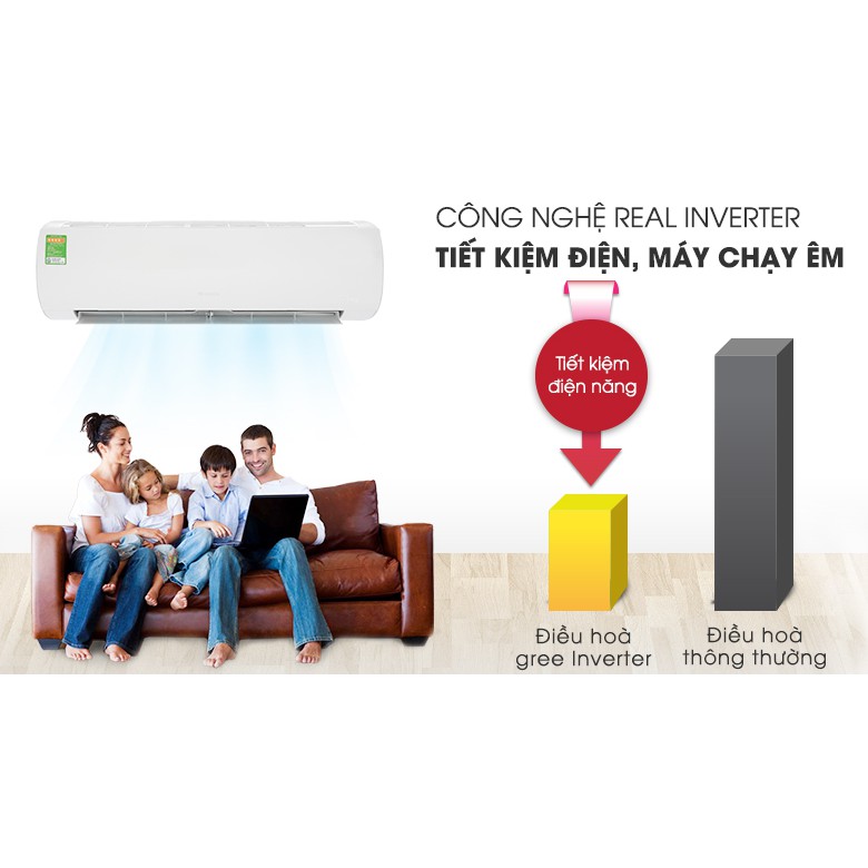 Máy lạnh Gree Inverter 1.5 HP GWC12FB-K6D9A1W (Miễn phí giao tại HCM-ngoài tỉnh liên hệ shop)