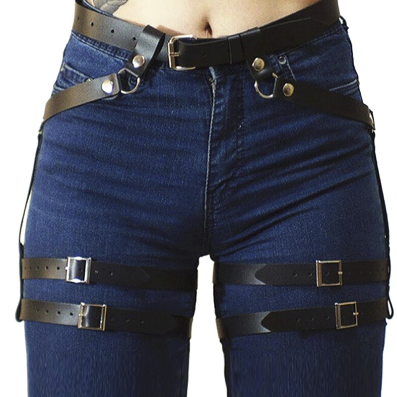 Đai Nịt Tất Da Phong Cách Gothic Quyến Rũ Cho Nữ