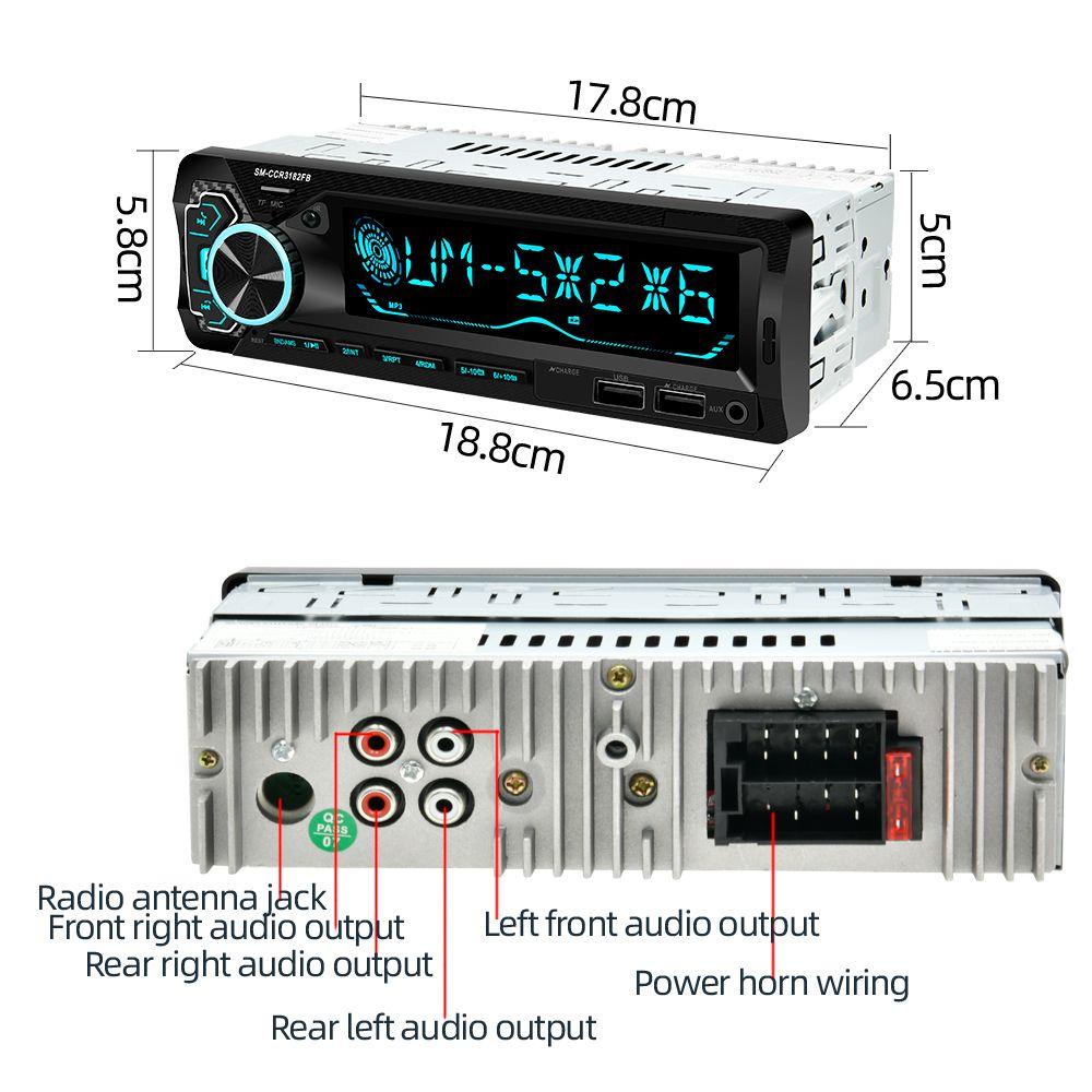 Máy Nghe Nhạc MP3 12V Tích Hợp Bảng Điều Khiển Dành Cho Ô Tô