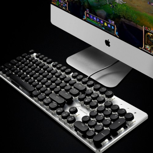 [Mã SKAMSALE03 giảm 10% đơn 200k] BÀN PHÍM FL ESPORTS K 180R TRẮNG BẠC, ĐEN BẠC LED Giao Ngẫu Nhiên