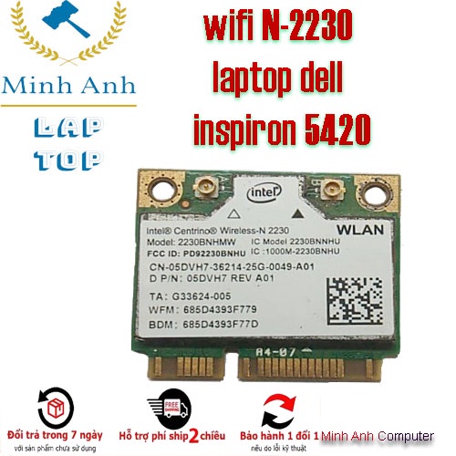 Wifi N-2230 laptop dell  inspiron 5420