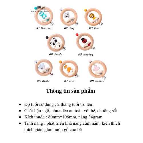 Xúc xắc gặm nướu bằng gỗ cho bé/ xúc xắc gỗ/ Đồ chơi trẻ sơ sinh