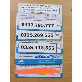 Sim Viettel tam hoa giá rẻ