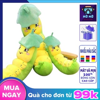 Gấu bông gối ôm sâu khoai siêu to khổng lồ chất  siêu mịn mát sử dụng được cả 4 mùa