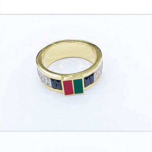 Nhẫn Nữ Đính Đá Nhân Tạo Titan Ko Đen TT 3172