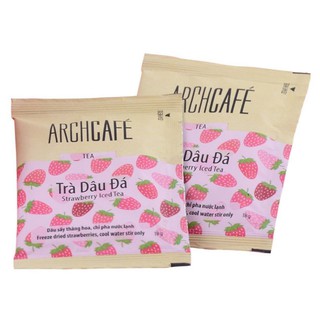 [HSD 18/05/2023] GÓI Trà Dâu Đá Archcafe trà hòa tan Gói 18 gram