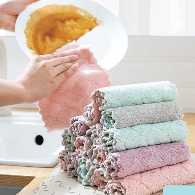 Khăn Lau Bép Đa Năng 2 Mặt Không Thấm Nước