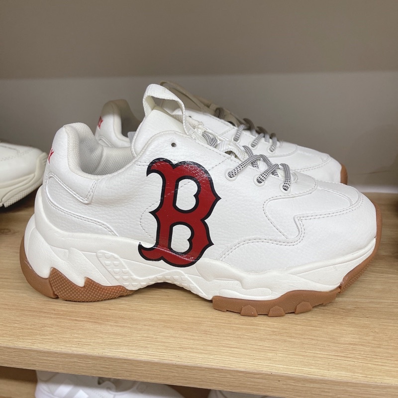 [CHÍNH HÃNG ] Giày MLB B Gum Red Sox, đơn giản mà chất  (32SHC6011)