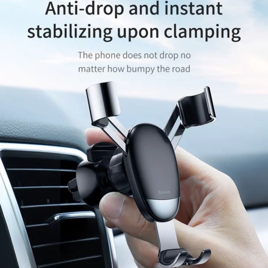 [Chính Hãng - Sẵn] Bộ đế giữ điện thoại khóa tự động dùng cho xe hơi Baseus Mini Gravity Car Holder LV429 New 100%