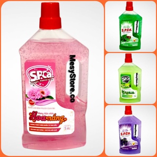 Lau Sàn SPCA 1 Lít Floor Cleaner Xả Chanh/Oải Hương/Hoa Nắng/Bạc Hà &Quế Khử Khuẩn Khử Mùi Thơm Mát