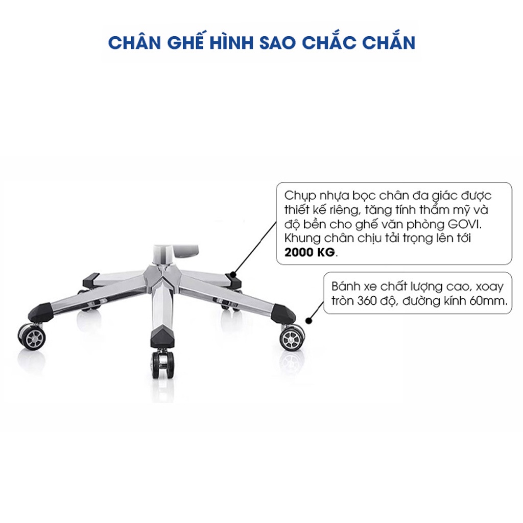 Ghế giám đốc GOVI Titan T10-N Da Pu cao cấp