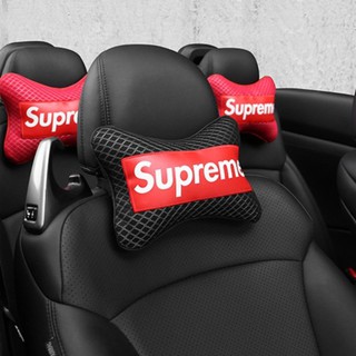 Gối Tựa Đầu Supreme chất liệu da PU, vải pha da PU Cao Cấp Cho Xe Hơi, Ô tô, Xế Hộp