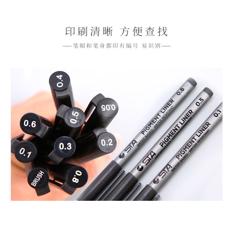 Bút lông mềm chống thấm nước chuyên dùng để vẽ tranh Sta 8050