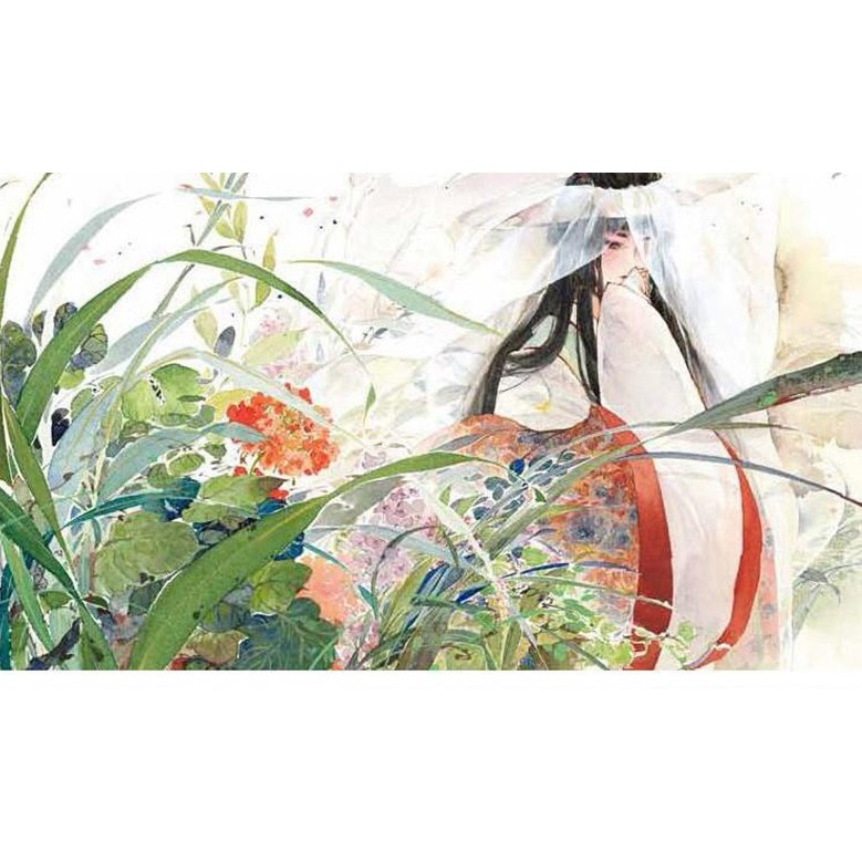 Tập tranh Yaya - Artbook vở tranh nghệ thuật hướng dẫn vẽ màu nước cổ trang