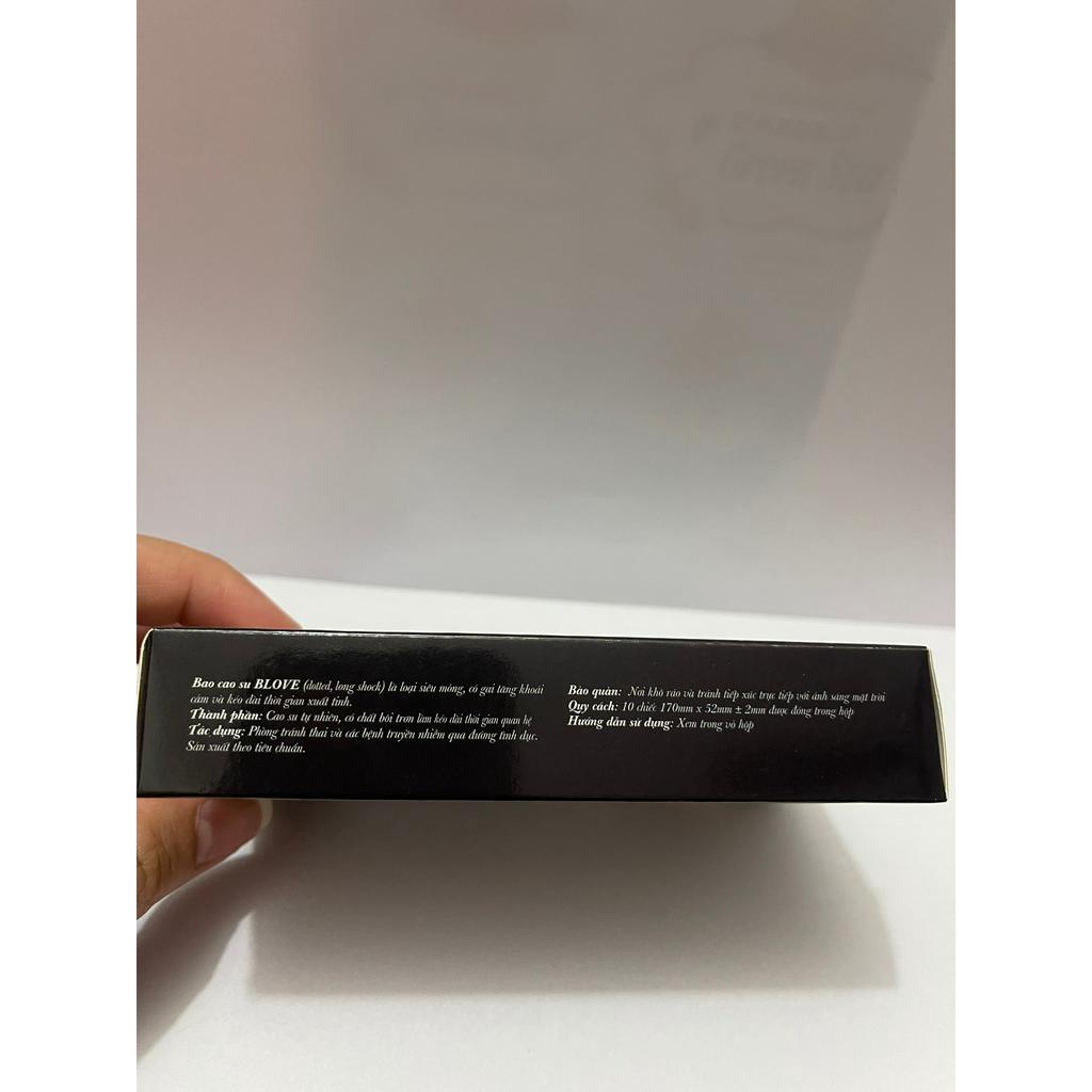 Bao cao su Blove, có gai siêu mỏng, kéo dài thời gian quan hệ - Hộp 10 bao